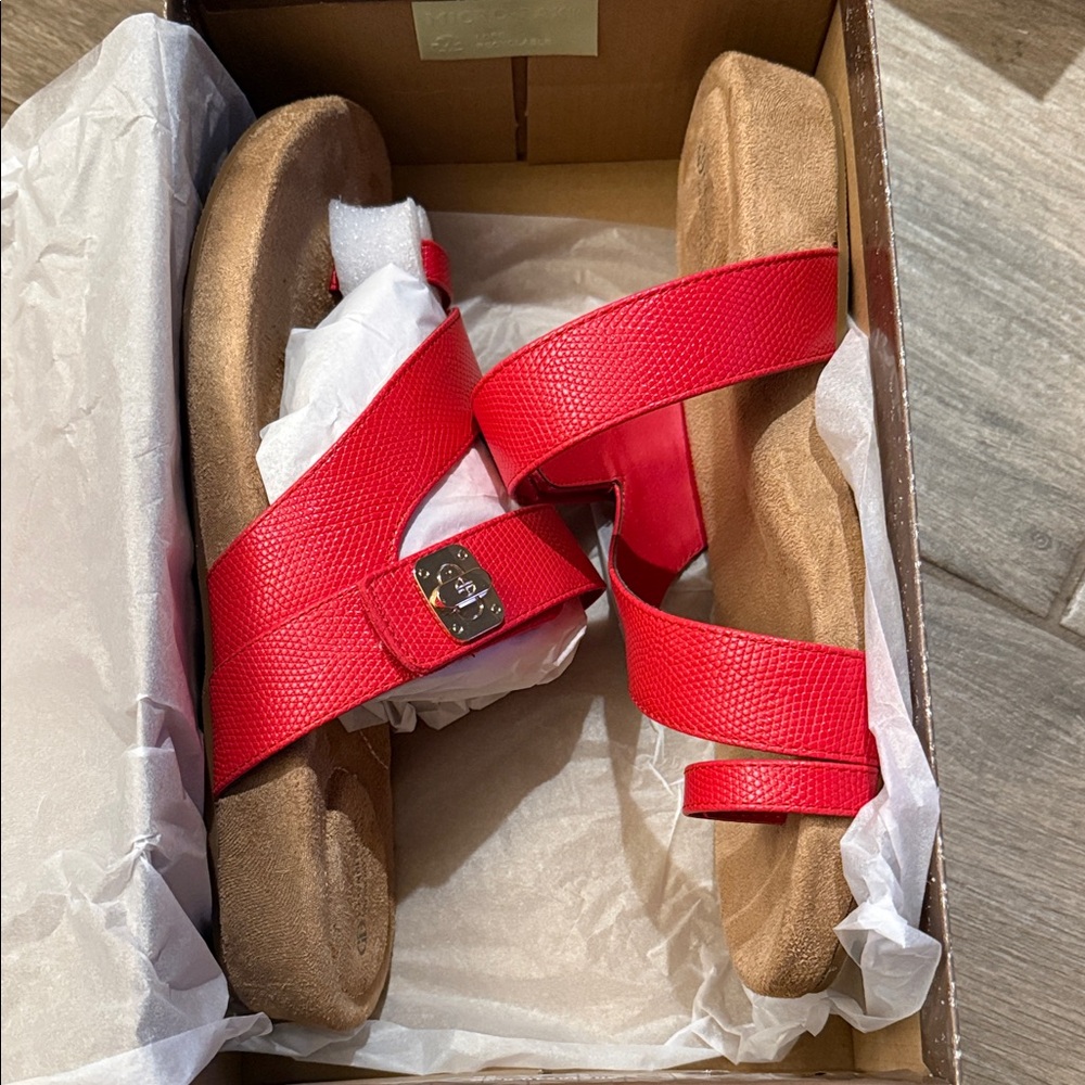 New Gianni Bernini Rilleyy Low Wedge Sandal Sz 9.5 - Picture 2 of 8